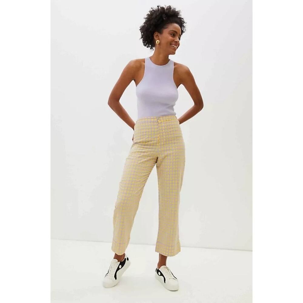Anthropologie Find Me Now Rhonda Gingham Pant